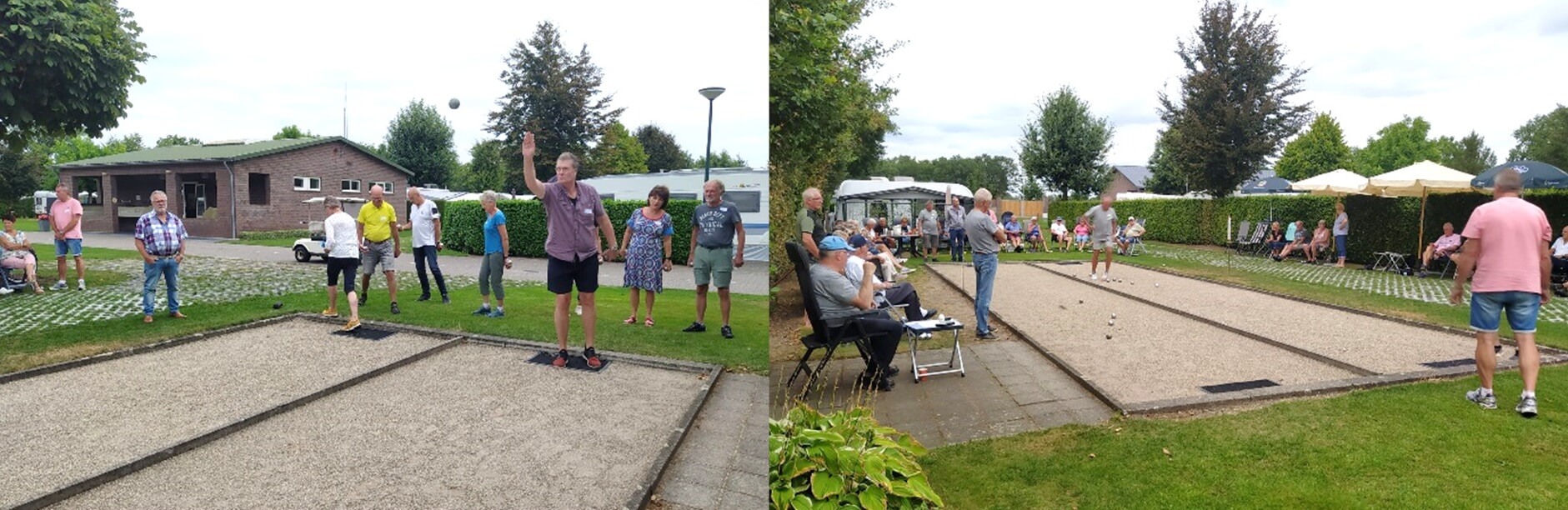 Jeu de Boules op de camping in Egchel Limburg